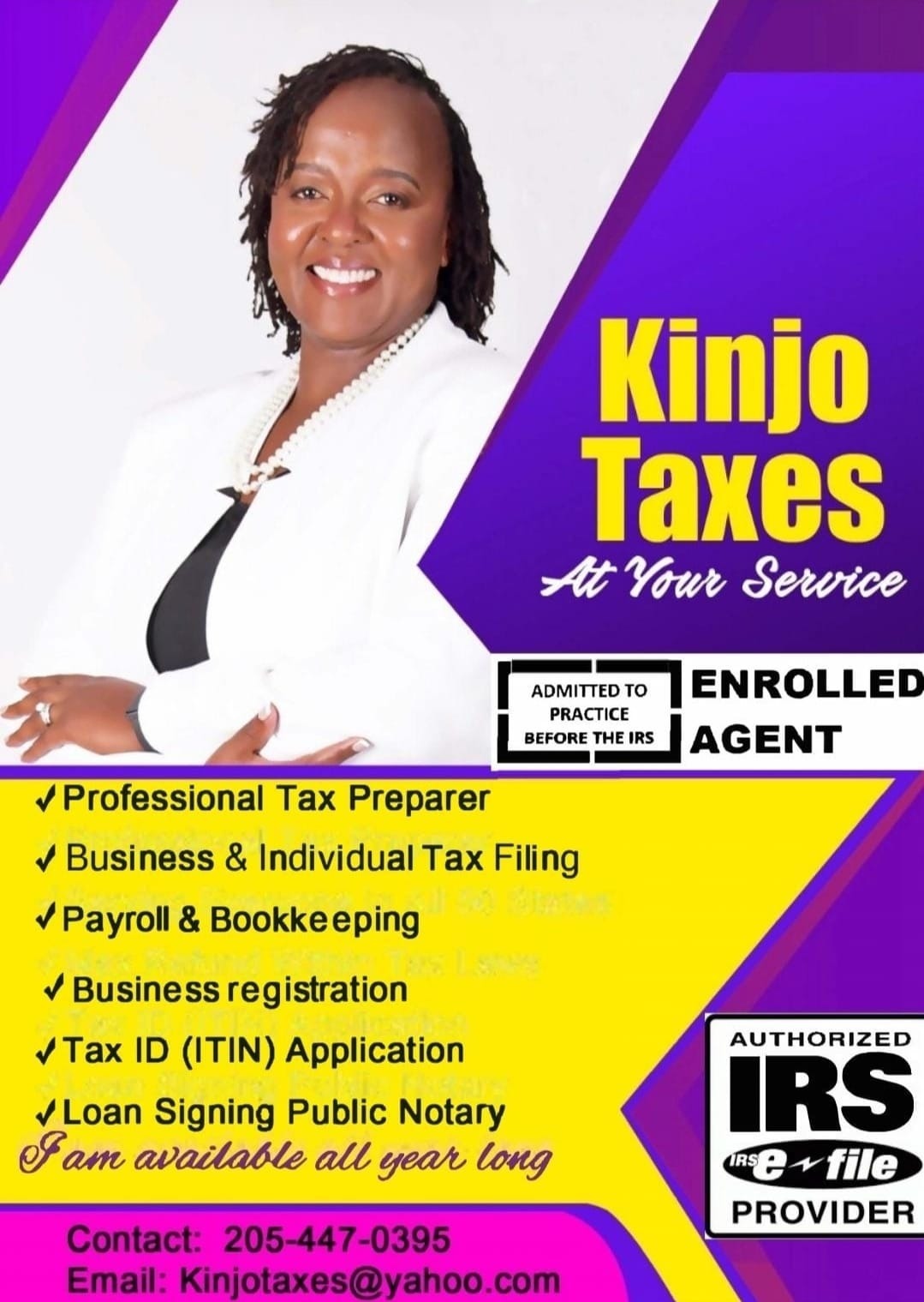 Kinjo Pro Services — IRS Enrolled Agent, At Your Service